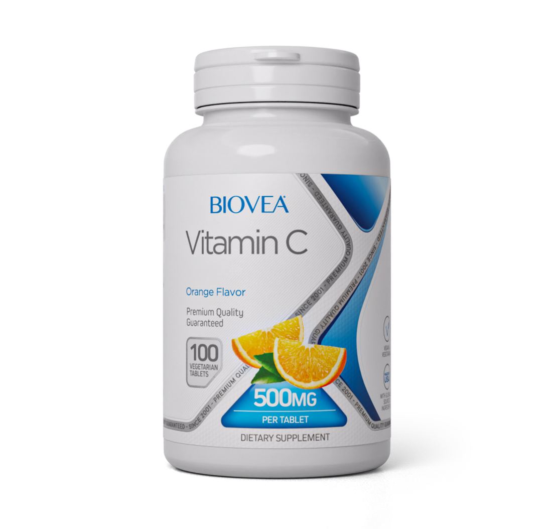 VITAMIN C 500mg 100 Chewable Vegetarian Tablets