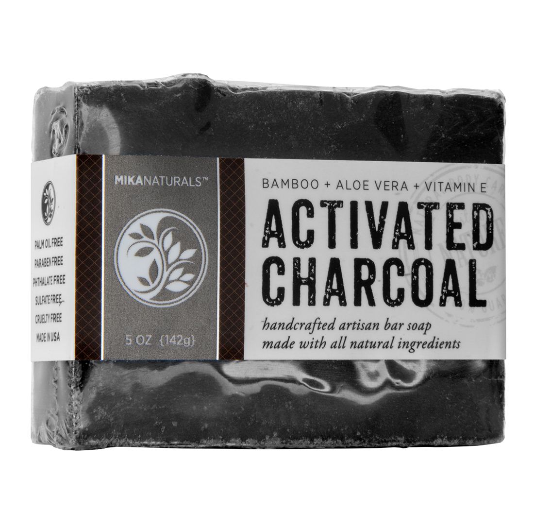 JABÓN DE CARBÓN ACTIVADO Y ALOE VERA (5 oz) 142 g