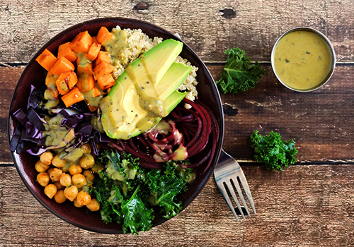 Health and Wellness Blog / Meal Prep: Roasted Veggie Bowl with Tahini Sauce